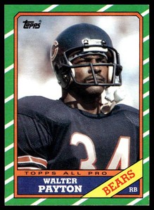 Walter Payton 1986 Topps #11 Vintage Football Card