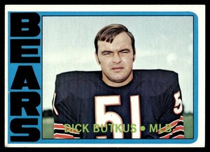 Dick Butkus 1972 Topps #170 Vintage Fooball Card