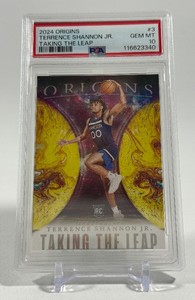 Terrence Shannon Jr. RC PSA 10 Gem Mint Graded Slab 2024 Origins Taking the Leap #3 Rookie Minnesota Timberwolves Basketball Card