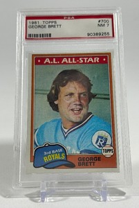 George Brett PSA 7 NM Graded Slab 1981 Topps #70 Vintage Baseball Card