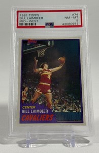 Bill Lambier RC 1981 Topps #74 PSA 8 NM-MT Graded Slab Vintage Basketball Card