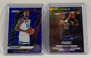 Julie Randle 2 Card Lot w 125 Blue Prizm Minnesota Timberwolves Basketball Cards