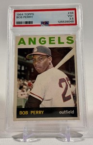 Bob Perry PSA 3.5 VG Graded Slab 1964 Topps #48 Vintage Baseball Card