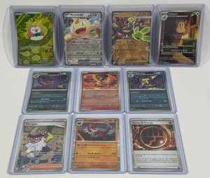 Pokemon 10 Card Lot with 2 EX and 2 Full Art Trading Cards