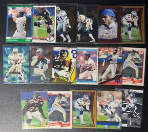 Deion Sanders 17-Card FootballBaseball Card Lot