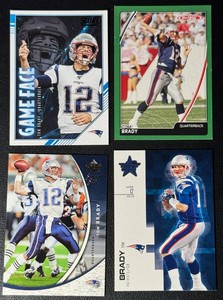 Tom Brady 4-Card Football Card Lot