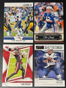 Tom Brady 4-Card Football Card Lot (2)