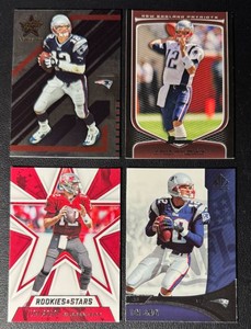 Tom Brady 4-Card Football Card Lot (3)