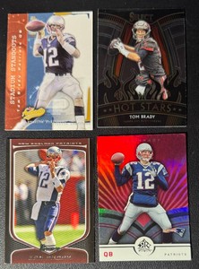 Tom Brady 4-Card Football Card Lot (4)