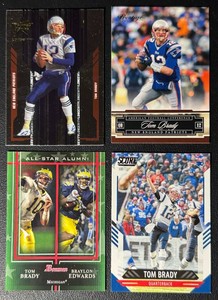 Tom Brady 4-Card Football Card Lot (5)