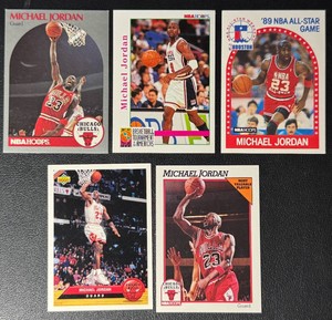 Michael Jordan 5-Card Basketball Card Lot (3)