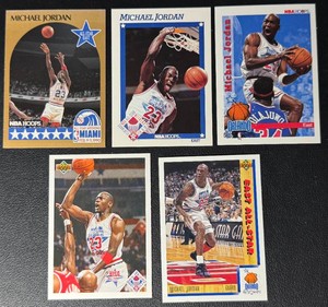 Michael Jordan 5-Card Basketball Card Lot (5)