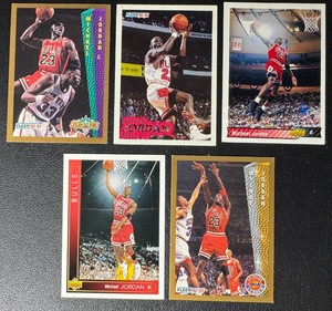 Michael Jordan 5-Card Basketball Card Lot (6)