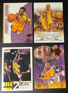 Kobe Bryant 4-Card Basketball Card Lot