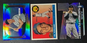 Al Kaline 3-Card Baseball Card Lot
