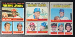 Fergie Jenkins 3-Card Vintage Leaders Baseball Card Lot