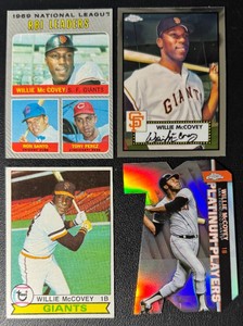 Willie McCovey 4-Card Baseball Card Lot