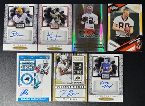 7-Card NFL Rookie Auto Football Card Lot
