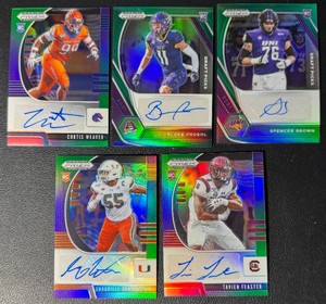 5-Card NFL Rookie Auto Football Card Lot