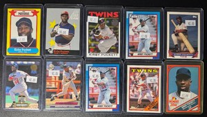 Kirby Puckett 10-Card Minnesota Twins Baseball Card Lot
