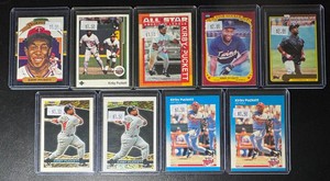 Kirby Puckett 9-Card Minnesota Twins Baseball Card Lot (3)