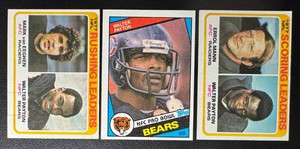 Walter Payton 3-Card Football Card Lot