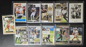 Drew Brees 11-Card Football Card Lot