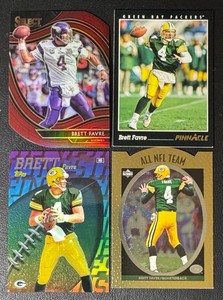 Brett Favre 4-Card Parallel Football Card Lot