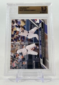 Shohei Ohtani  Aaron Judge Beckett Graded 9.5 Gem Mint Slab 2024 Topps Now Offseason #OSJO Baseball Card