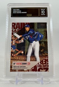 Shohei Ohtani Gem Mint 10 Graded Slab 2025 Topps Training Grounds #TG10 Baseball Card