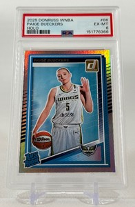 Paige Bueckers RC Holo PSA Graded 6 EX-MT Slab #86 2025 Donruss WNBA Basketball Rookie Card