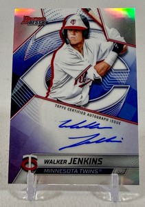 Walker Jenkins On-Card Auto 2025 Bowmans Best #B25-WJ Minnesota Twins Baseball Car