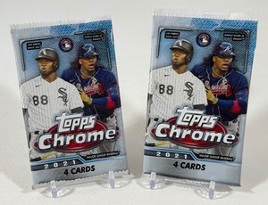 2 Packs - 2021 Topps Chrome Baseball Cards