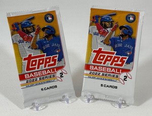 2 Packs - 2022 Topps Baseball Series 2 Cards - #1
