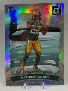 Oversized Jumbo Matthew Golden Downtown RC 2025 Donruss #18 Green Bay Packers (not standard sized card)
