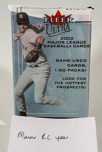 2002 Fleer Ultra Baseball Card Pack - Mauer RC