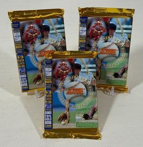 3 Packs - 1994 Score Baseball Cards
