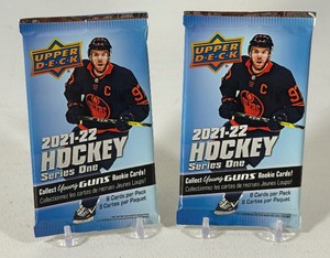 2 Packs - 2021-22 Upper Deck Series One Hockey Cards w Young Guns Rookies - #2