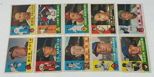 10 Card Lot - 1960 Topps Vintage Baseball - #1