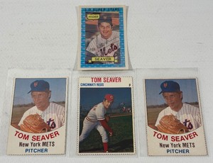 Tom Seaver 4 Card Hostess and Kelloggs Vintage Baseball Lot