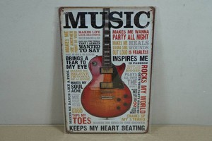 Novelty Metal Sign - Music