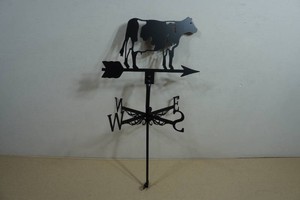 Laser Cut Metal Cow Weather Vane