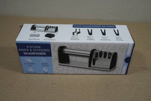 4-Stage Knife & Scissor Sharpener