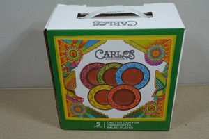 Carlos Cactus Canyon Terracotta Salad Plates Set of 5