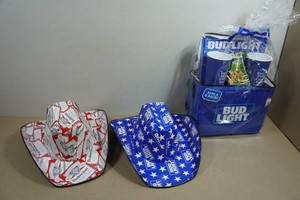 Bud Light Party Hats and Cooler
