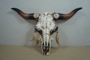 Resin Steer Skull Replica Wall Dcor