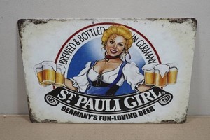 Vintage Style Metal Sign - St Paul Girl