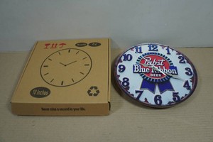 Pabst Blue Ribbon Beer Retro Style Bar Clock