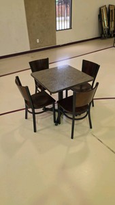 Square Dining Table with 4 Chairs (Set 13 of 20)
