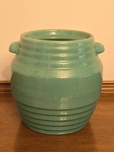 Vintage Pfaltzgraff Pottery Turquoise Jardiniere Planter